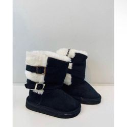 Brand New Toddler Girls Black/White Boots- Avail in sizes 5,6,7