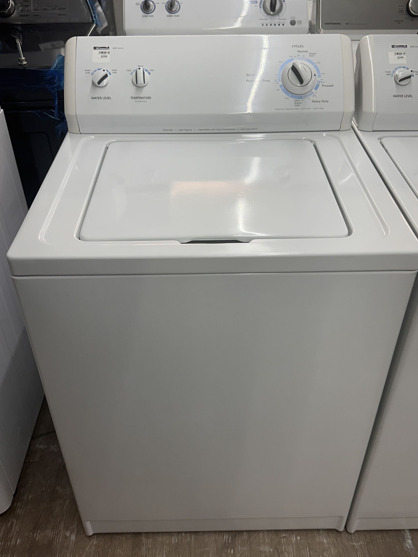 Kenmore Top Load Washer With Agitator (Heavy Duty, 500 Series)