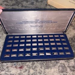 The Franklin Mint International Solid Sterling Silver Locomotive Miniature Collection