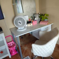 Desk, Big Mirror , Chair 