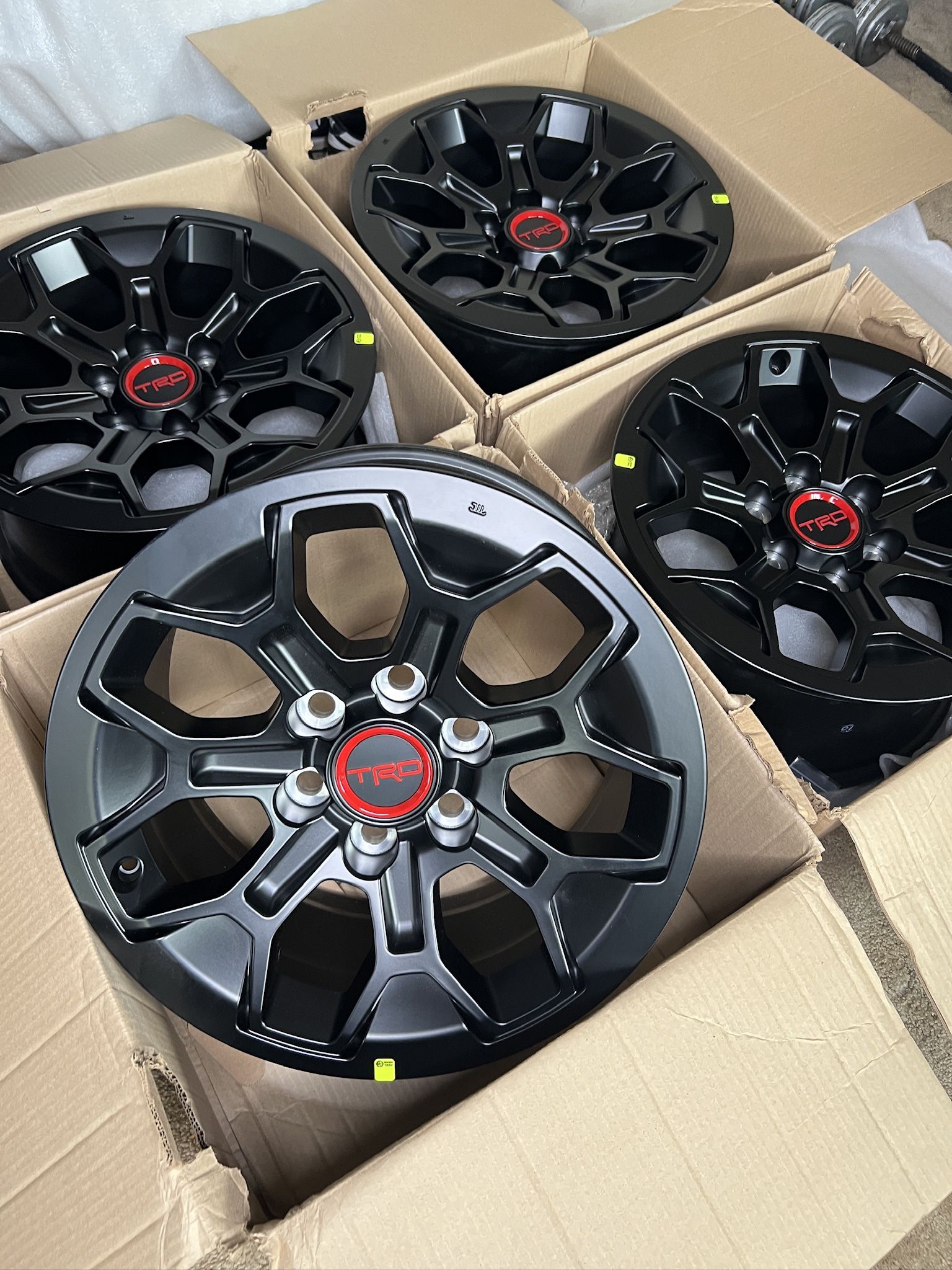 New OEM TRD PRO 18’ RIMS FOR TACOMA, TUNDRA, 4RUNNER