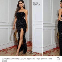 Black Sequins Dress *Brand New*