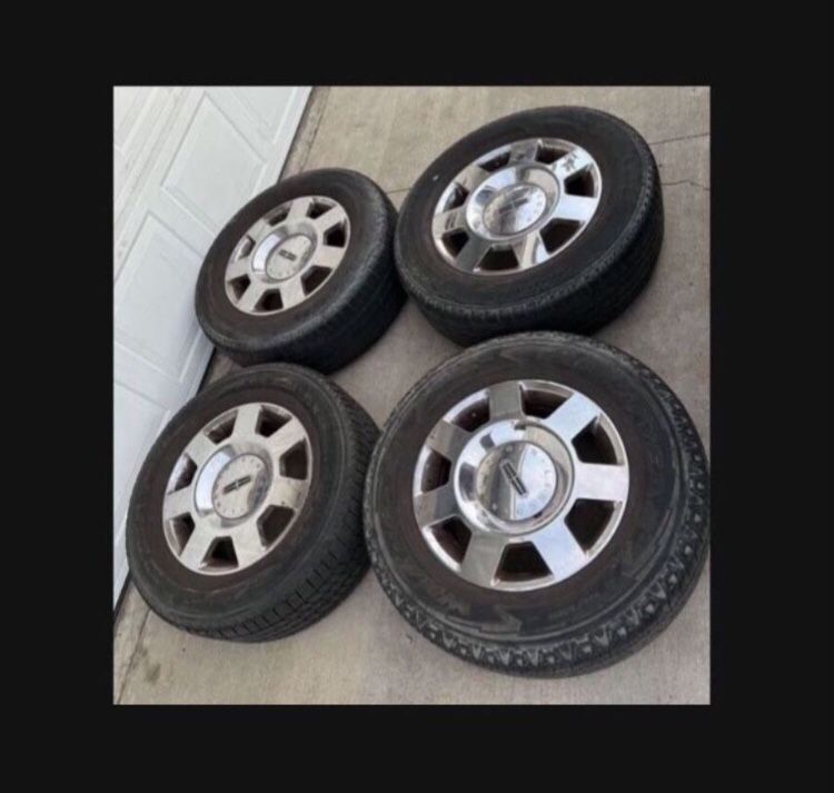 4 X 265/65r18 6x135 6x5.31 Stock Lincoln F150 Expedition Wheels Rims Tires!!!!!!!!!