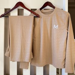top and pant set caramel color s/m size brand 🆕 