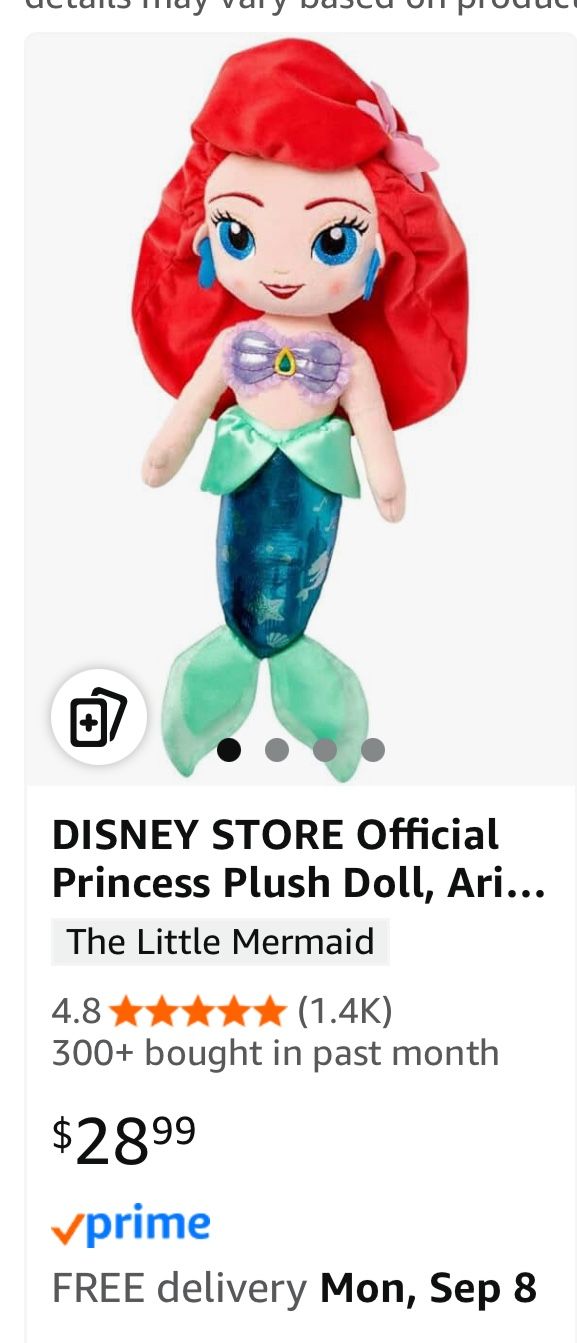 Little Mermaid Plush Doll