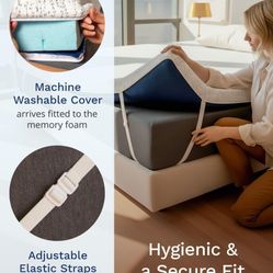  4 Inch Memory Foam Mattress Topper King 