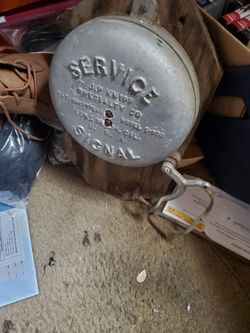 Vintage pull rope service bell still works