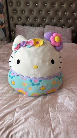 Hello Kitty Squishmallow Plush Pillow