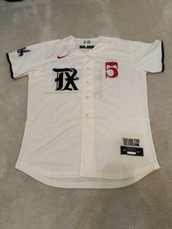 Cream #5 Seager Texas Rangers City Connect Jersey