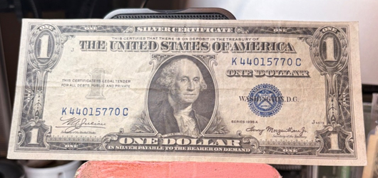 1935 A $1 Silver Certificate No Motto K(contact info removed)0 C #(contact info removed)26