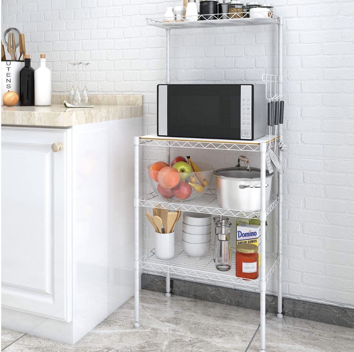 4-Tier Baker’s Rack/Microwave Cart/Kitchen Storage