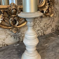French Styled Candlestick w/Candle
