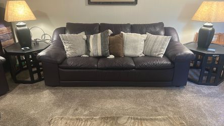Leather Plum sofa FREE
