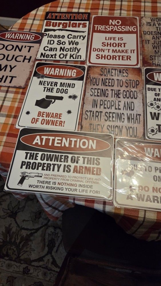 7x12 In Signs Aluminum