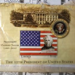 Zachary Taylor $100 Collectible Stamp