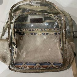 Wrangler Backpack-Dome Clear Waterproof Backpack Plastic
