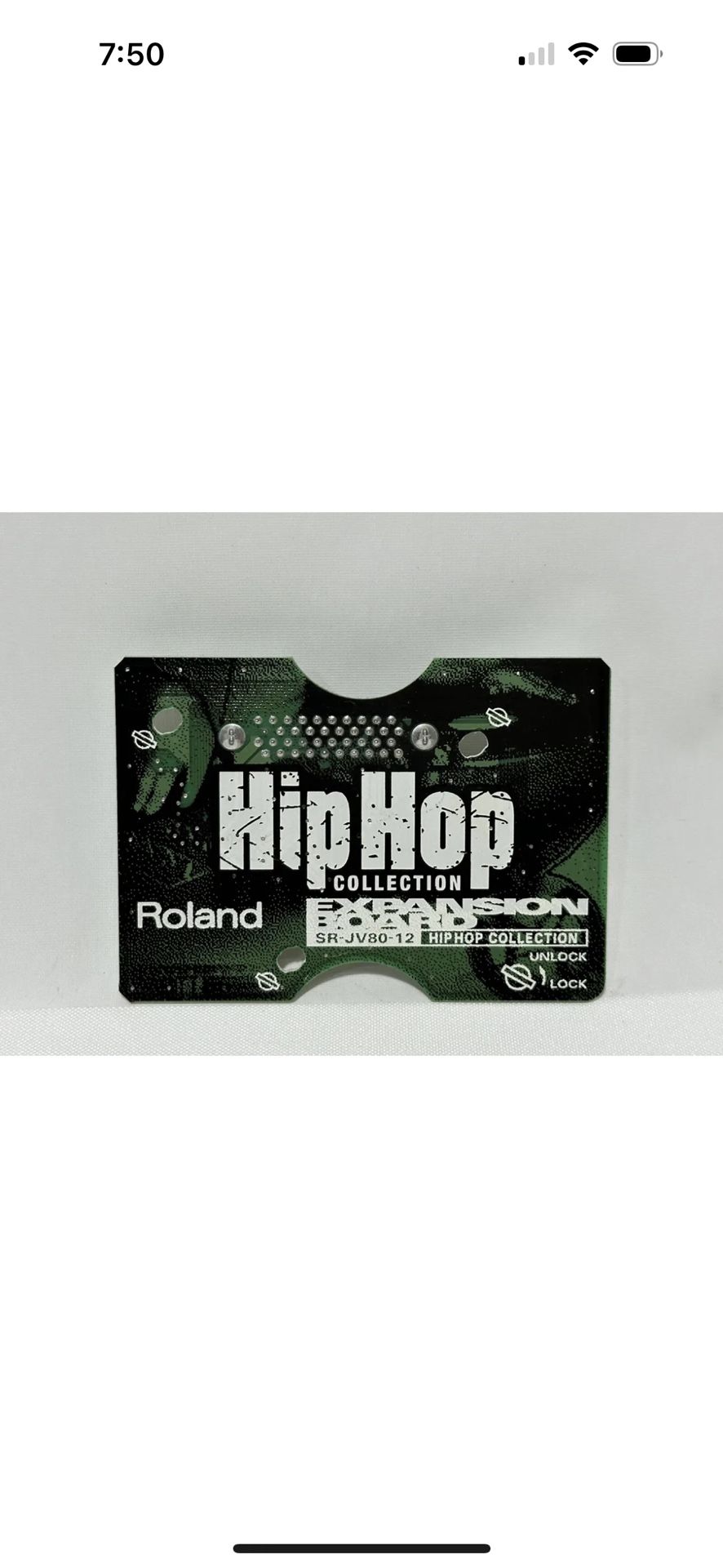 Roland ~ Expansion Board ~ SR-JV80-12 ~ Hip Hop Collection ~ Made 