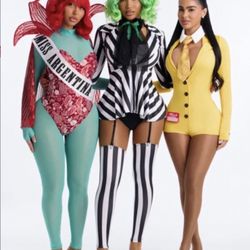 Sexy Bob From Beetle Juice Ladies Woman Character Voodo Sexy Halloween Costume 