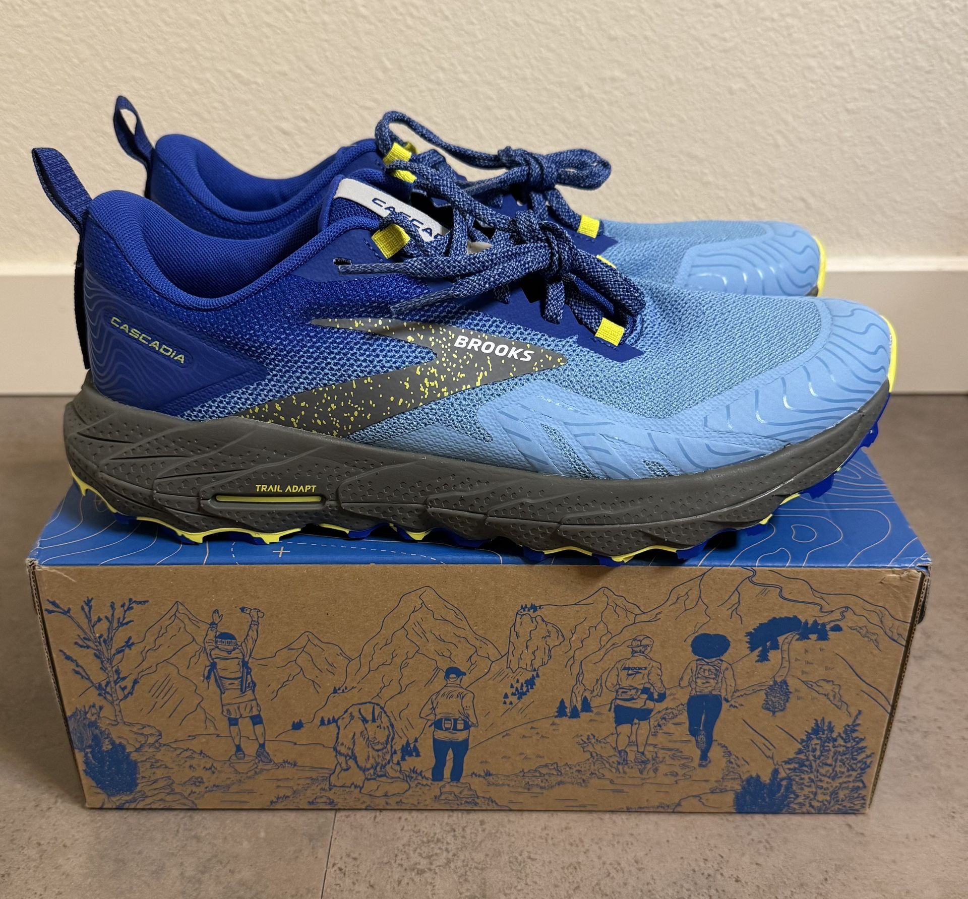Brooks Men’s Cascadia 17 Trail Running Shoe Mountain Trail Size 9,5