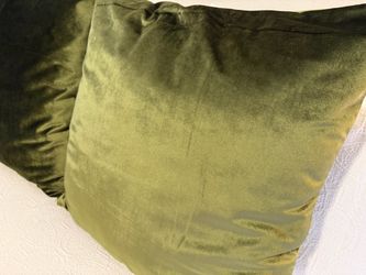 Velvet throw pillows