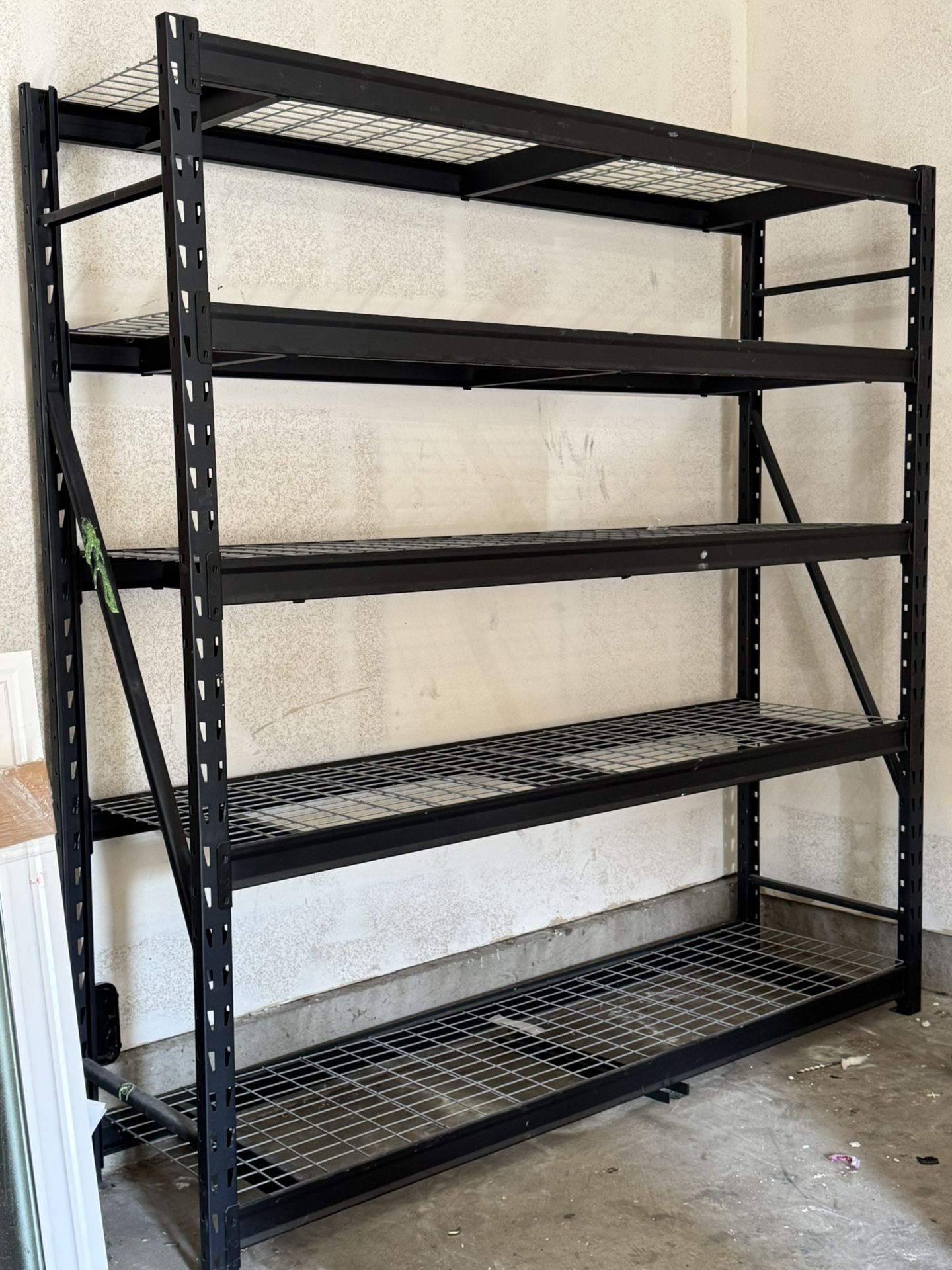 5 tier 8x8 industrial duty steel shelving