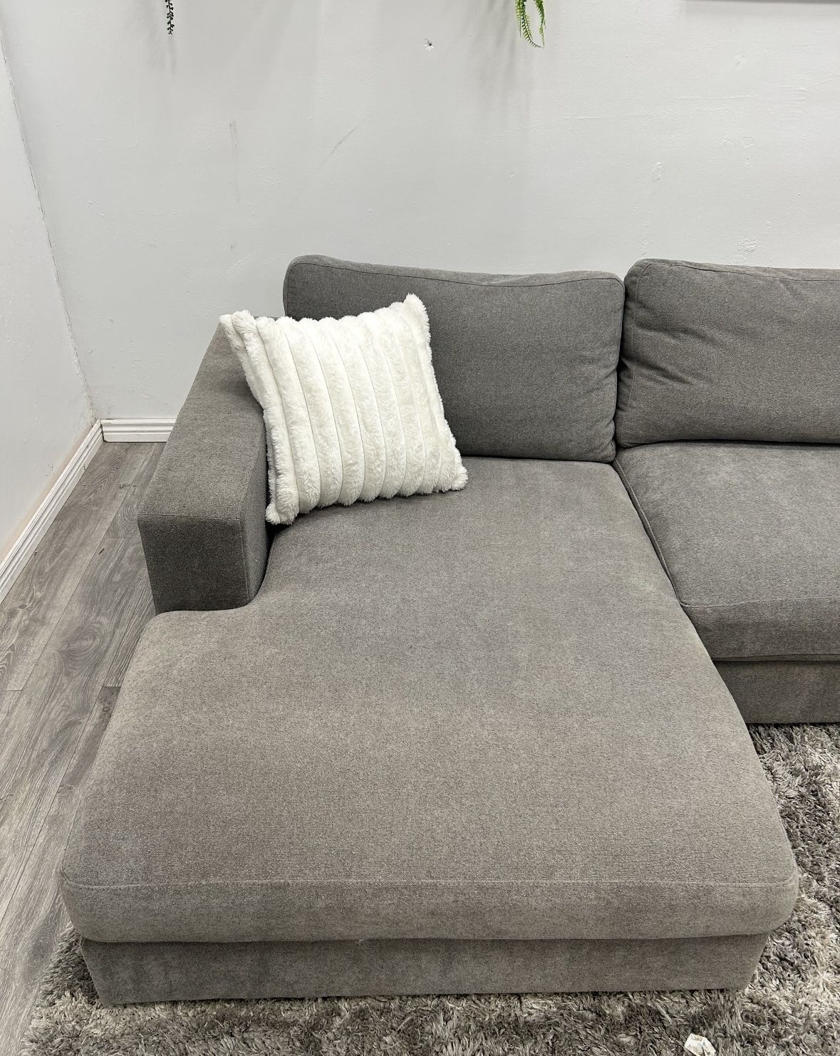 Grey Sectional Couch - Free Delivery 
