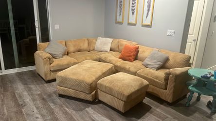 Couch with ottomans