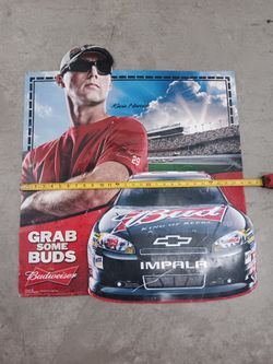 BUDWEISER Metal Beer Sign (KEVIN HARWICK).