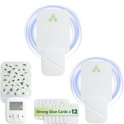 2-in-1 Indoor Fly Trap With Refills (2) Brand New