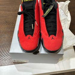 Size 10.5 Jordan 14 Ferrari 