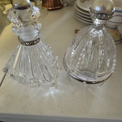 Lenox pearl and Crystal perfume bottles