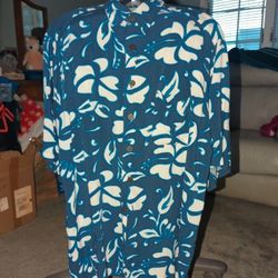 Men's Size L Hana Bay Hawaiian Shirt