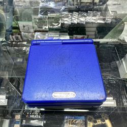 Gameboy Advance SP Blue Handheld 