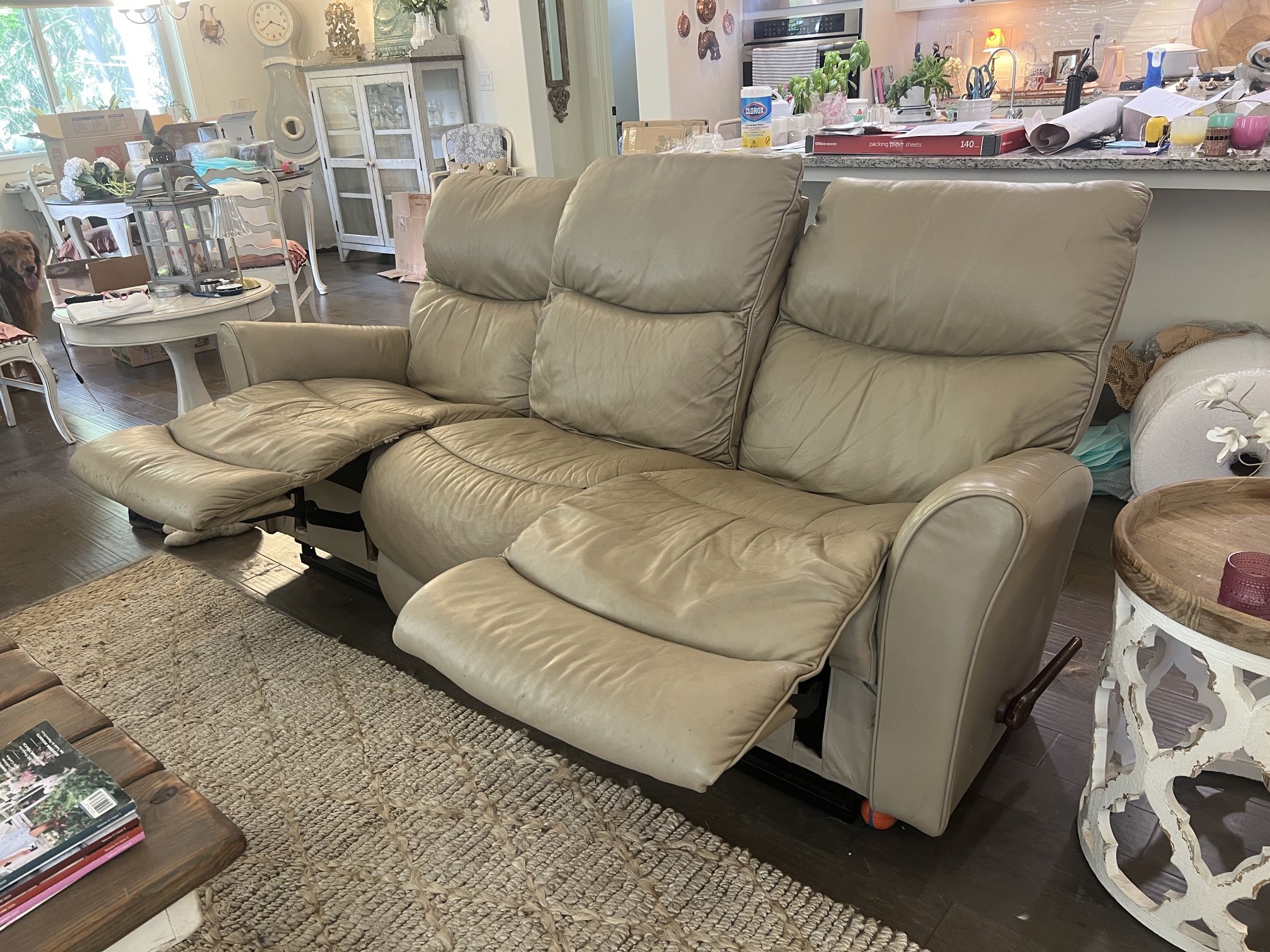 Reclining Leather Sofa Couch And Loveseat