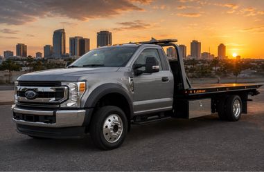 23 f550 flat bed tow truck