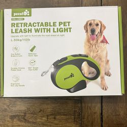 Retractable Pet Leash With Light