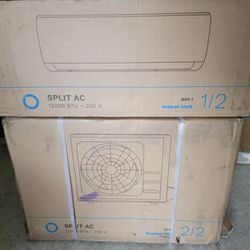 hOmeLabs Mini Split Air Conditioner A/C 12K BTU 230V Cool, Heat, Dehumidifier