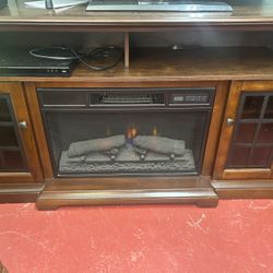 Electric fireplace tv stand 