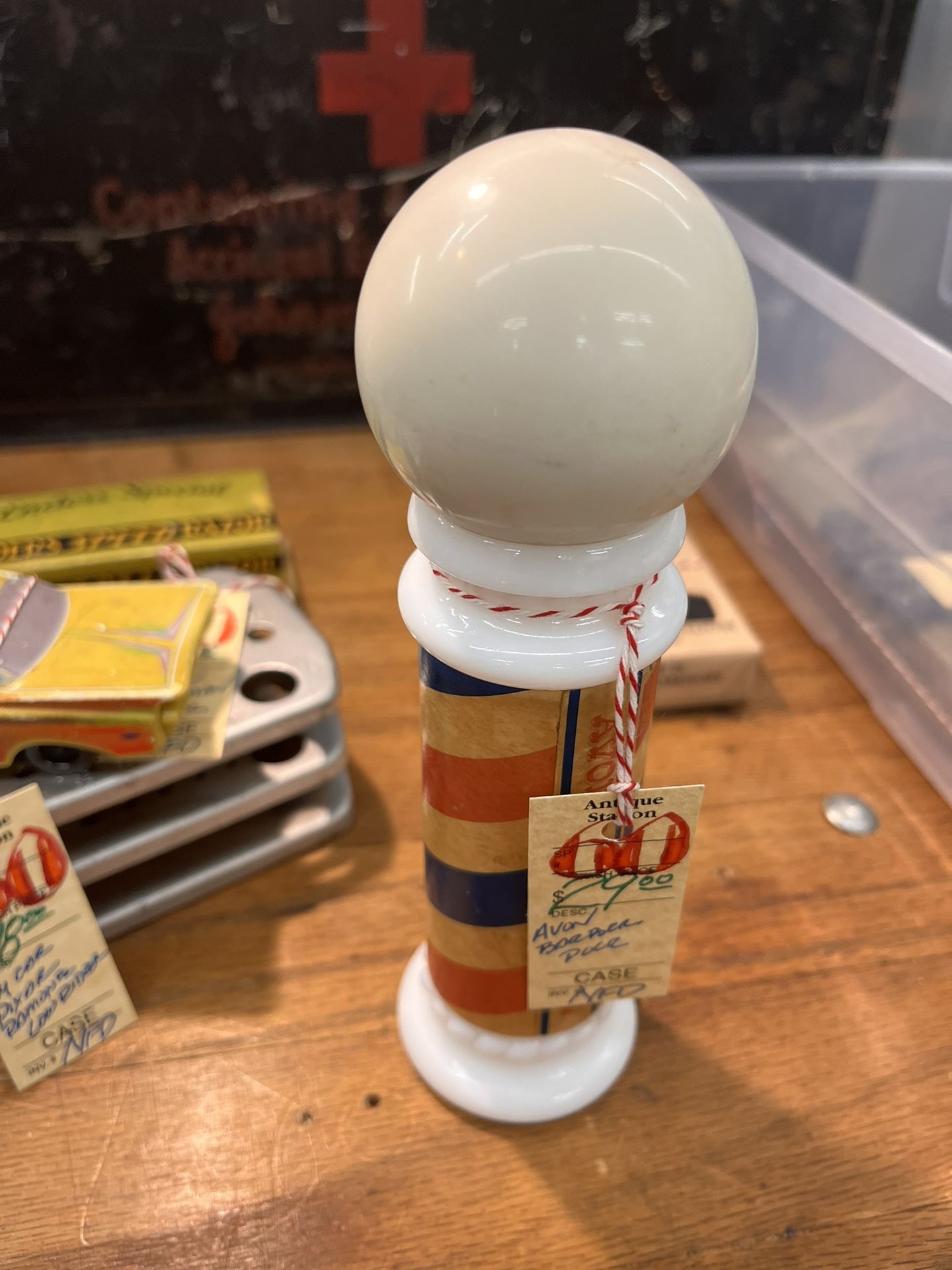 Vintage AVON Barber Pole Bottle