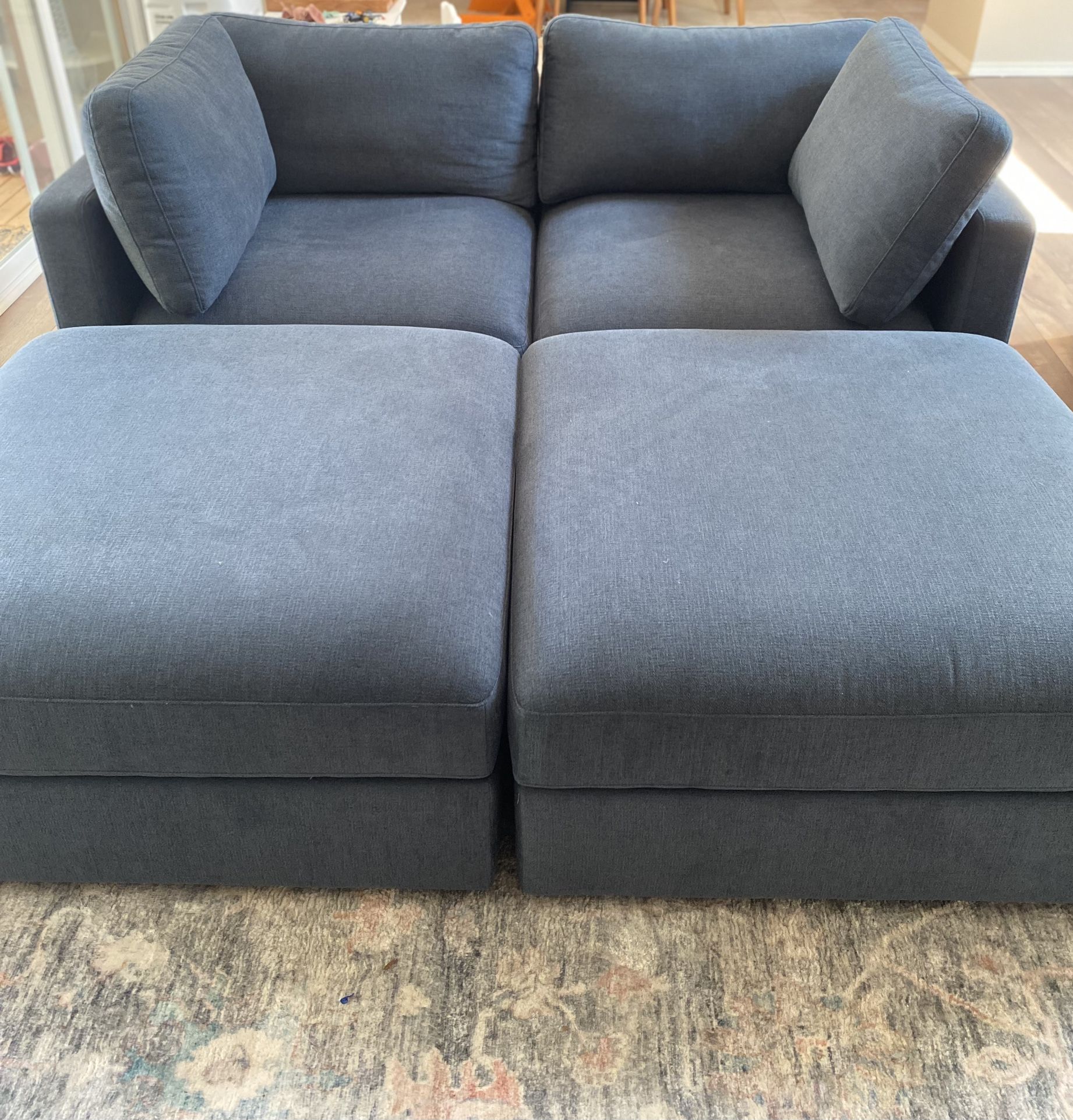 New Interior Define Sofa + 2 Storage ottomans