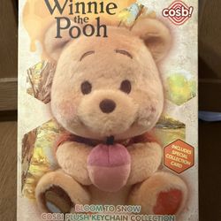 Winnie The Pooh Cosb! Plush Keychain *Brand New* Disney