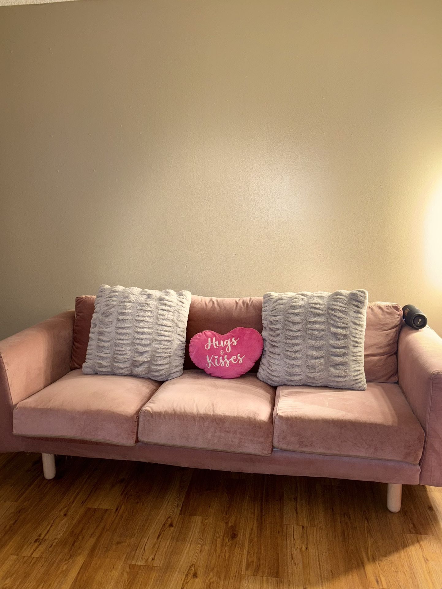 Pink Velvet Sofa