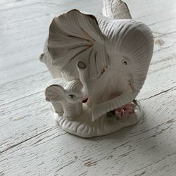Mother And Baby Elephant Statue