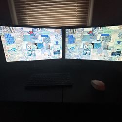 Desktop Gaming Computer (with monitors)