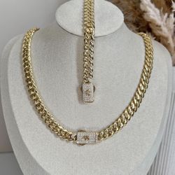 Chain And Bracelet Set —-  Available 