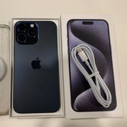 Phone 15 Pro Max 256GB - Blue Titanium (Unlocked)  