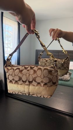 Coach Signature Canvas Small Shoulder Bag