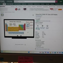 70" Sharp Aquos Interactive TV w/Touchscreen 
