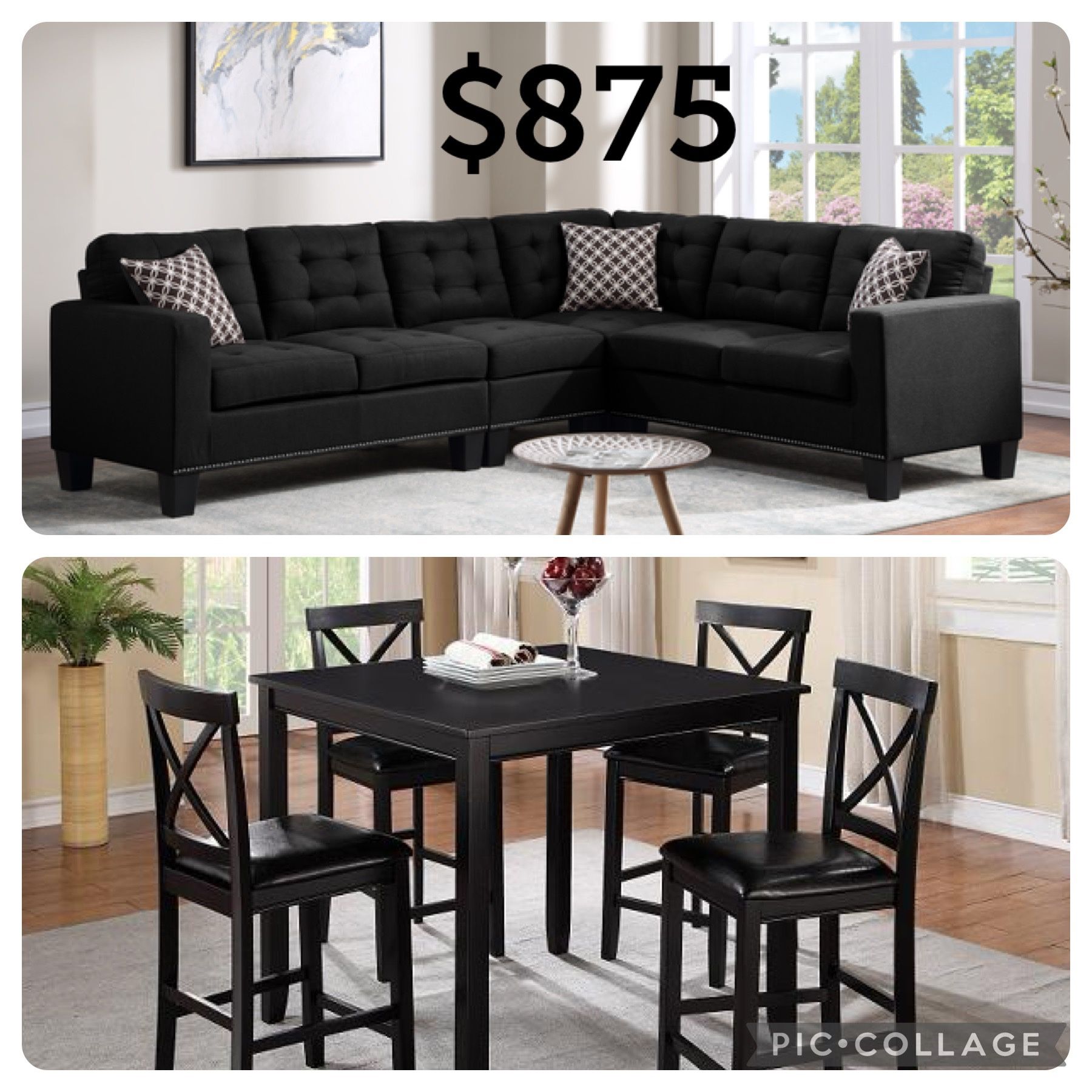 Sectional and Dining Table SALE