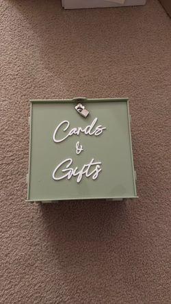 Sage Green Card/Gift Box